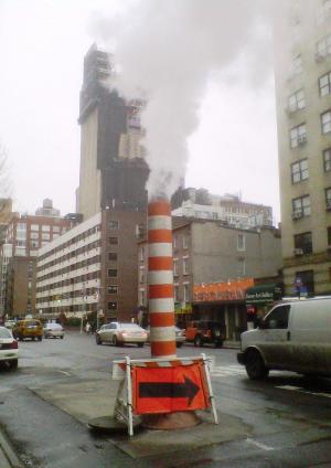 ConEd steam stack at 7th Ave and 20th St, Manhattan